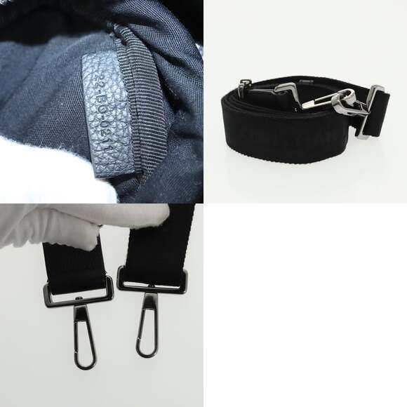 DIOR Trotter Canvas Oblique Shoulder Bag Blue - Picture 13 of 14